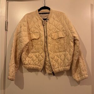 Zadig & Voltaire Cream Quilted Jacket